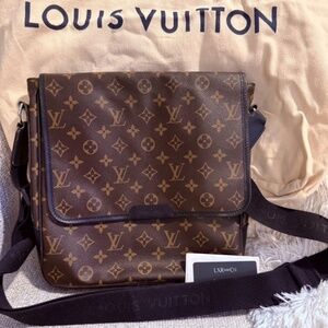 LOUIS VUITTON Bass Macassar Monogram MM Messenger Bag and LV Dustbag Authentic!
